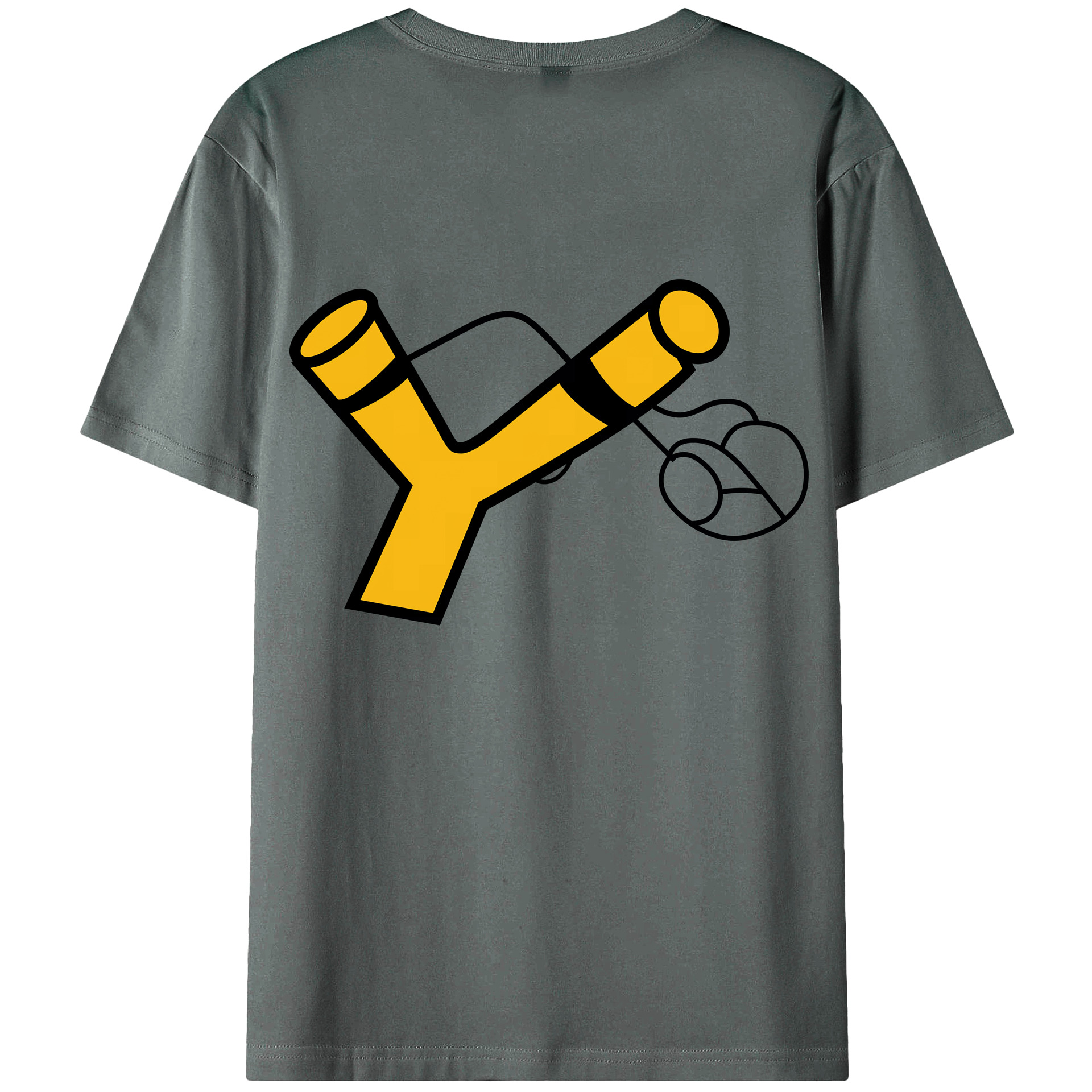 （画像用） Angry Birds アングリーバード 綿100％ メンズ半袖Tシャツ（バックプリント） 通気性